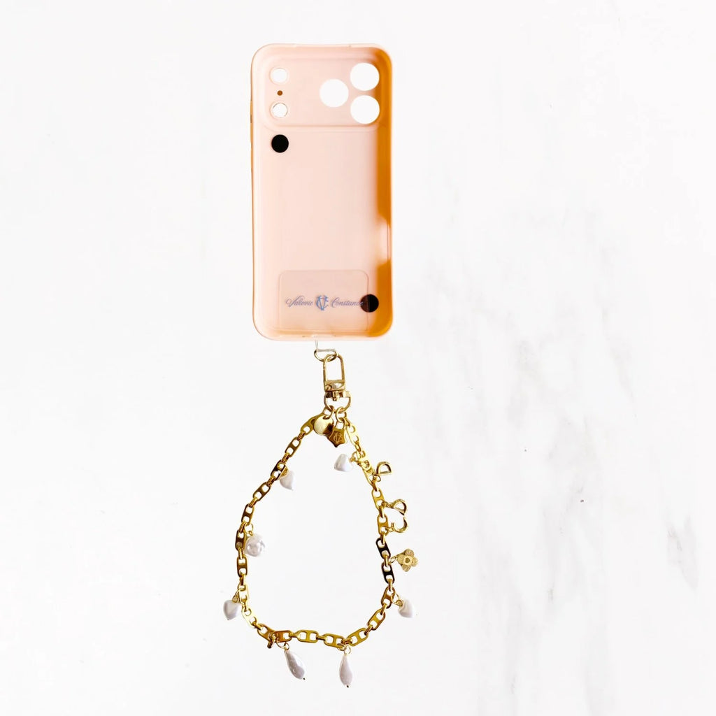 iPhone 17 Series Charm Handle Grip Case - Pink