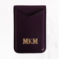 Magsafe Leather Couture Card Holder - Purple