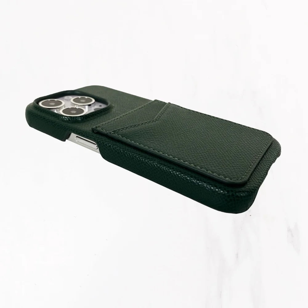 iPhone 16 Series Jetsetter Double Pocket Case - Dark Green