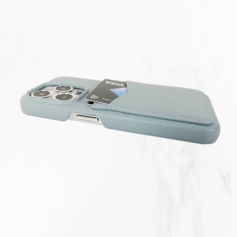 iPhone 16 Series Jetsetter Double Pocket Case - Pale Blue