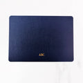 Macbook Series - Grain Leather Hard Shell Case - Dark Blue