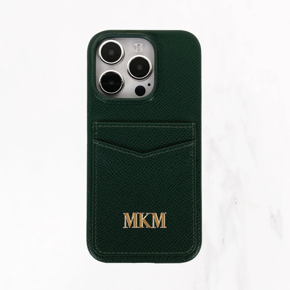 iPhone 16 Series Jetsetter Double Pocket Case - Dark Green