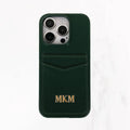 iPhone 16 Series Jetsetter Double Pocket Case - Dark Green
