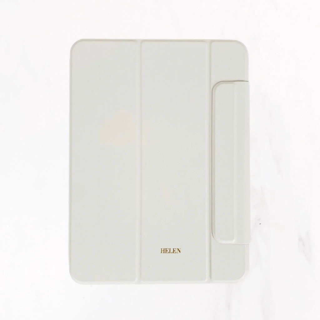 iPad Series - Calligraphy Leather Case - Gray