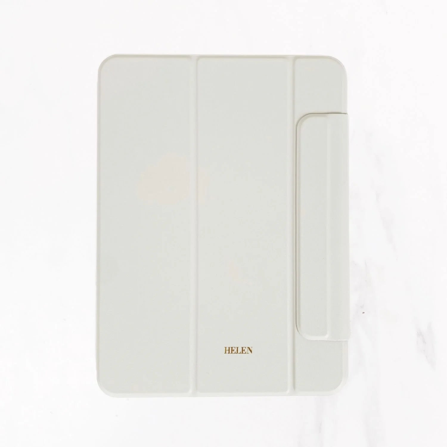 iPad Series - Calligraphy Leather Case - Gray