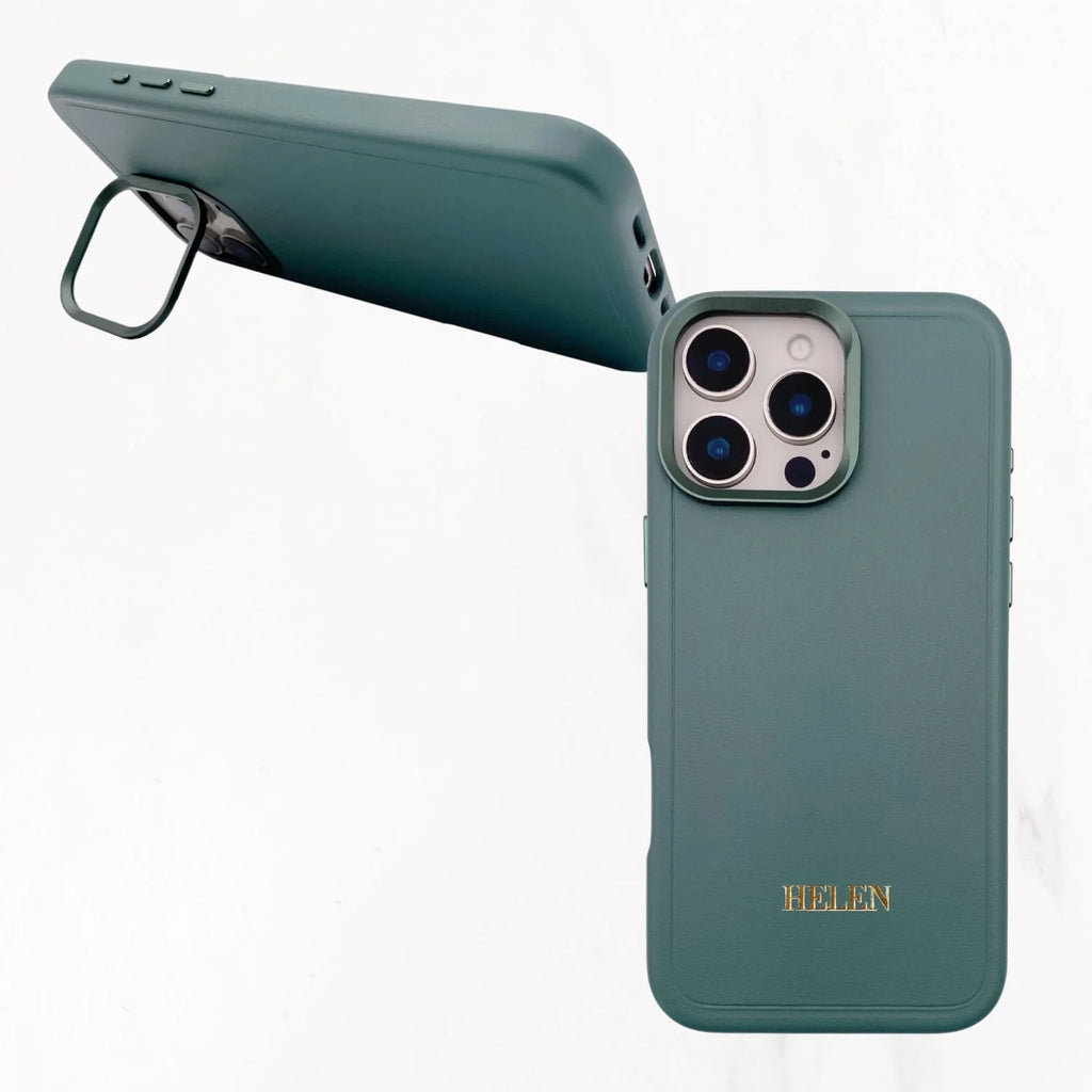 iPhone 16 Series Couture Stand Case with MagSafe - London Green