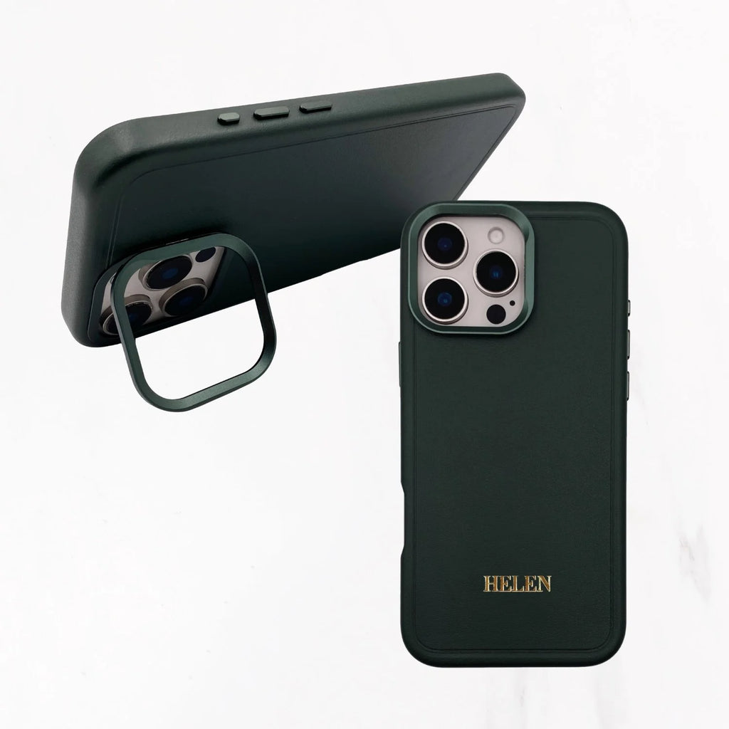 iPhone 16 Series Couture Stand Case with MagSafe - Dark Green