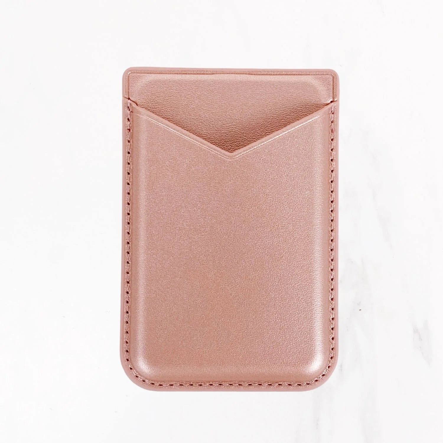 Magsafe Leather Couture Card Holder - Starlight Pink