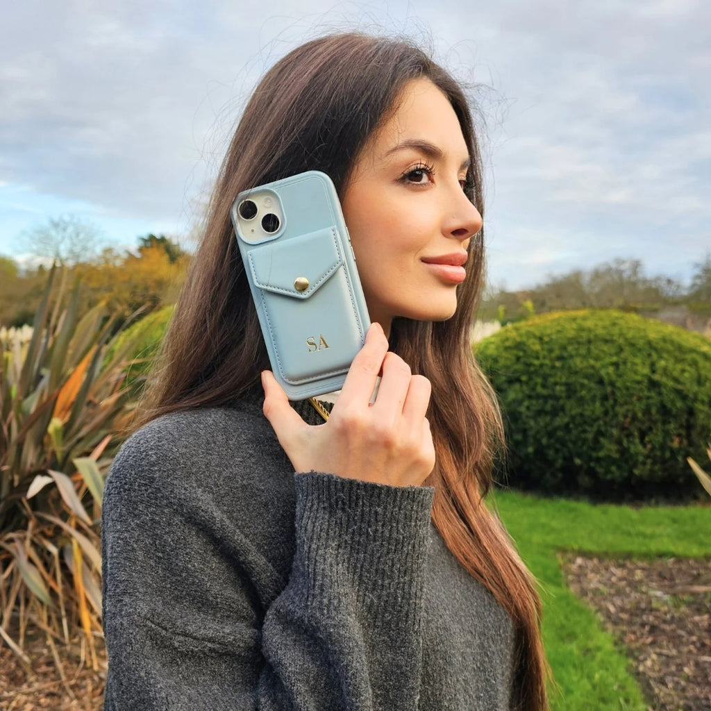 iPhone 16 Series Couture Stand Case with MagSafe - Light Blue