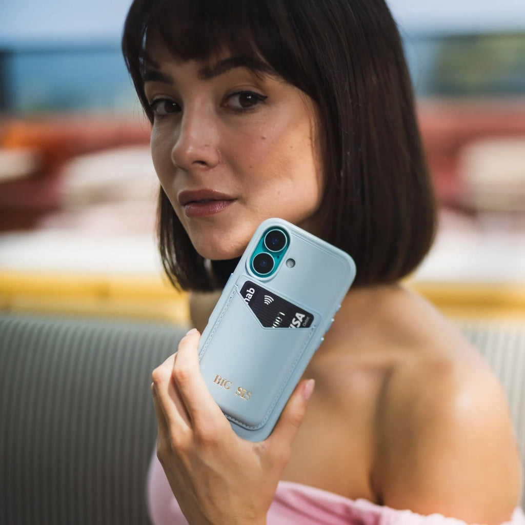 iPhone 16 Series Couture Stand Case with MagSafe - Light Blue