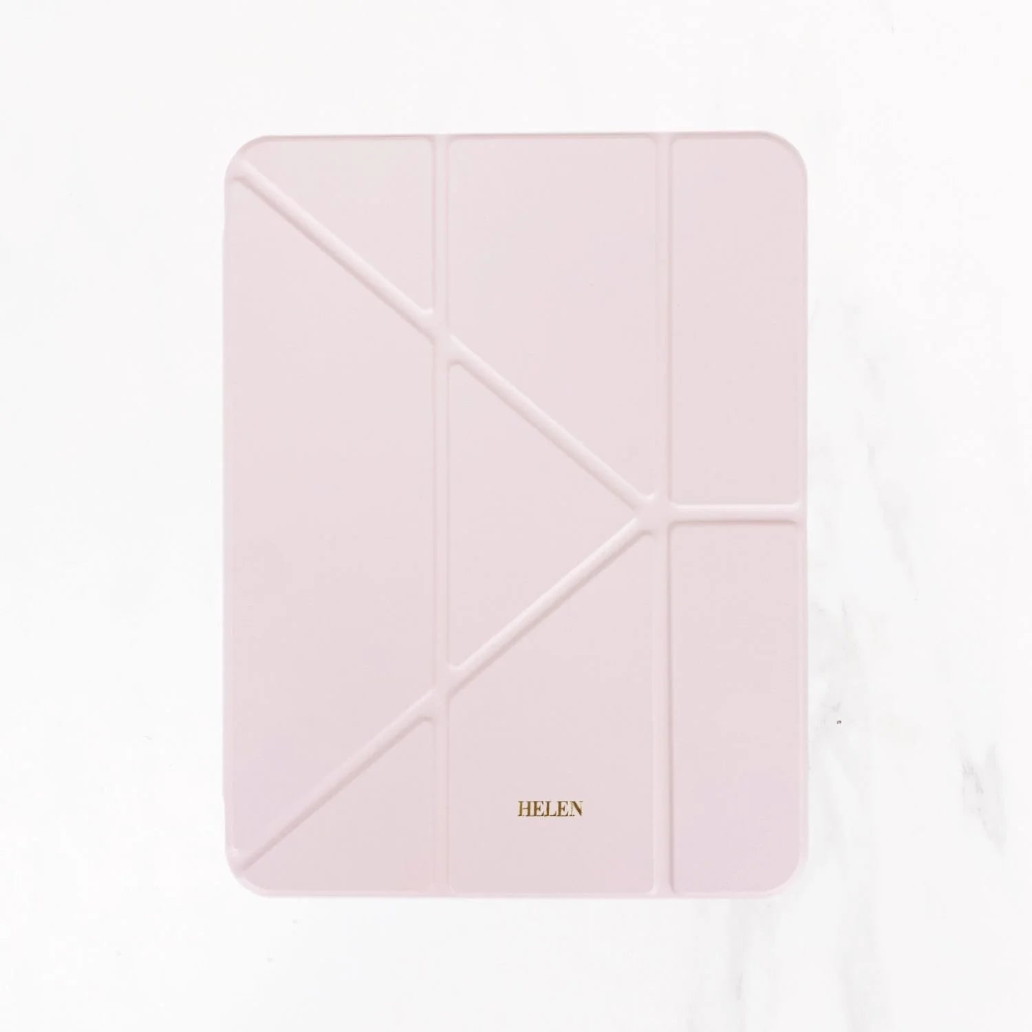 iPad Series - Origami Leather Case - Misty Rose Pink