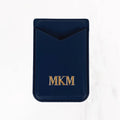 Magsafe Leather Couture Card Holder - Midnight Blue