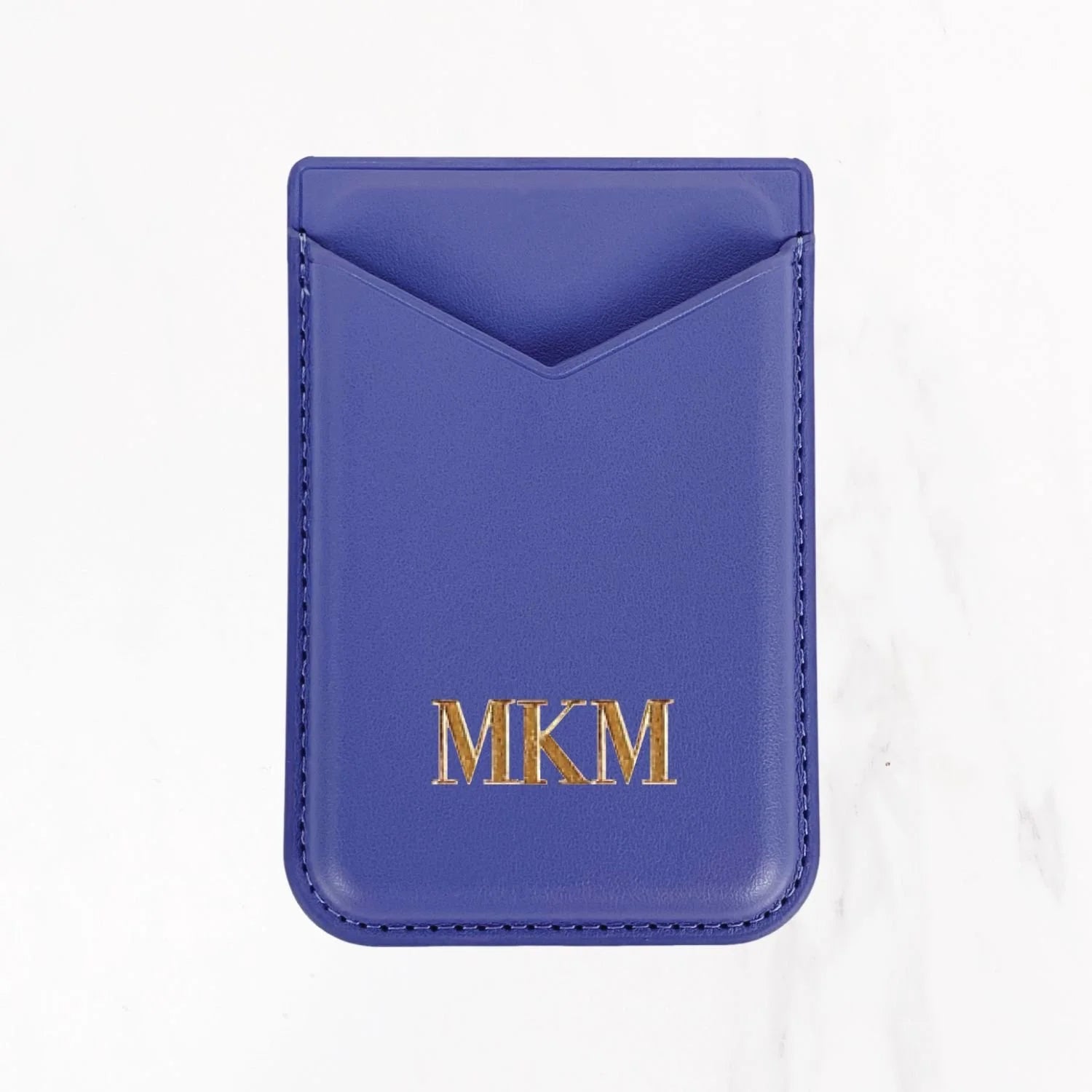 Magsafe Leather Couture Card Holder - Deep Purple