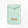 Magsafe Leather Couture Card Holder - Alaskan Blue