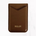 Magsafe Leather Couture Card Holder - Brown