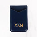 Magsafe Leather Couture Card Holder - Admiral Blue