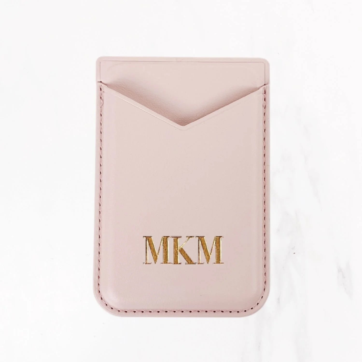 Magsafe Leather Couture Card Holder - Misty Rose Pink
