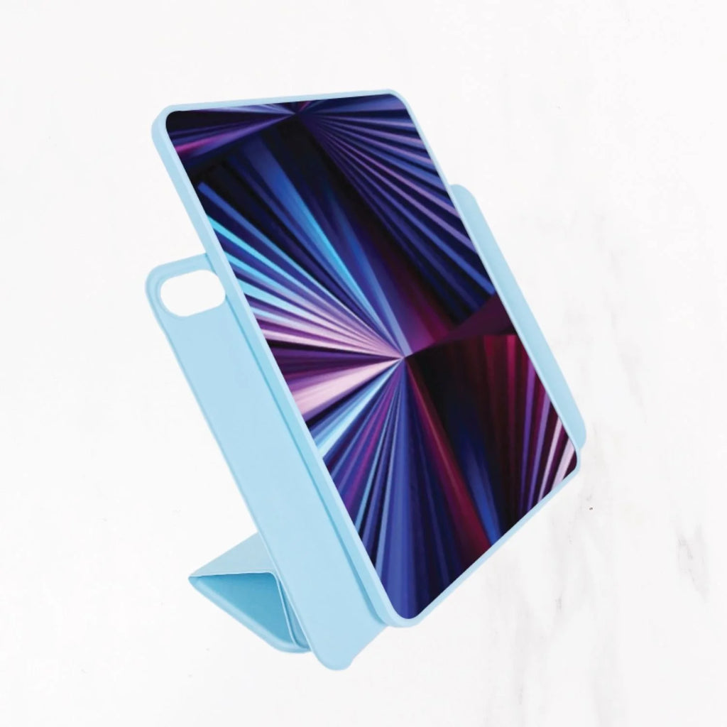 iPad Series - Calligraphy Leather Case - Blue