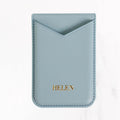 Magsafe Leather Couture Card Holder - Light Blue