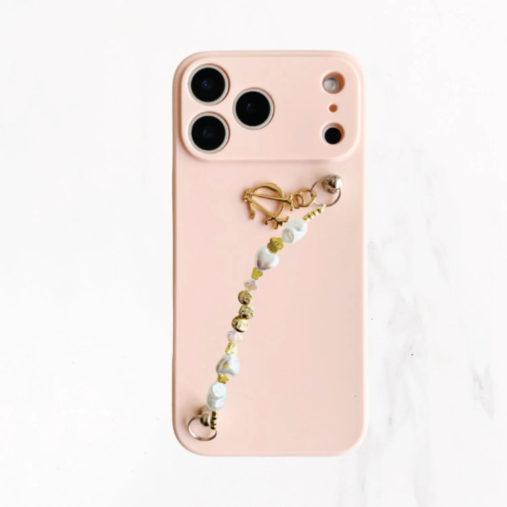 iPhone 17 Series Charm Handle Grip Case - Pink