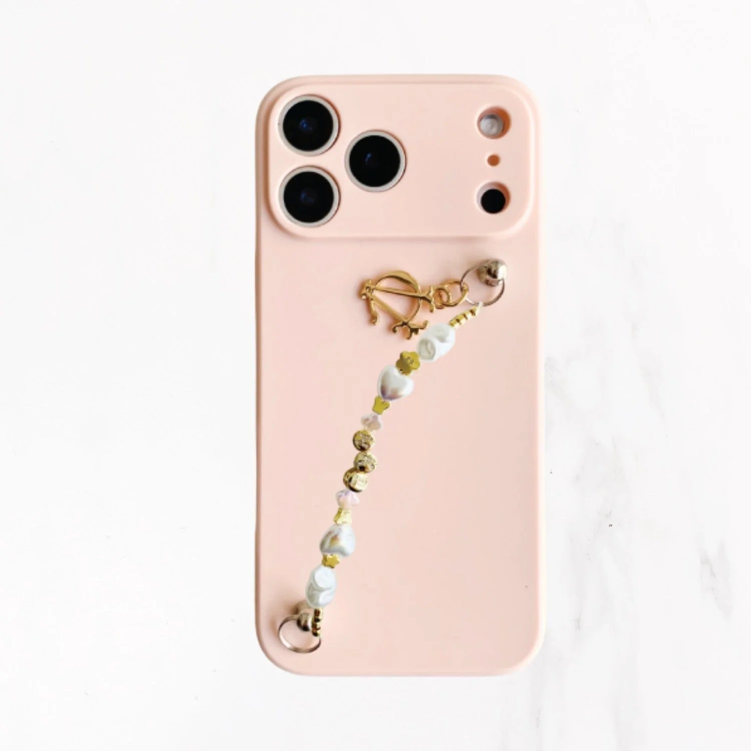 iPhone 17 Series Charm Handle Grip Case - Pink