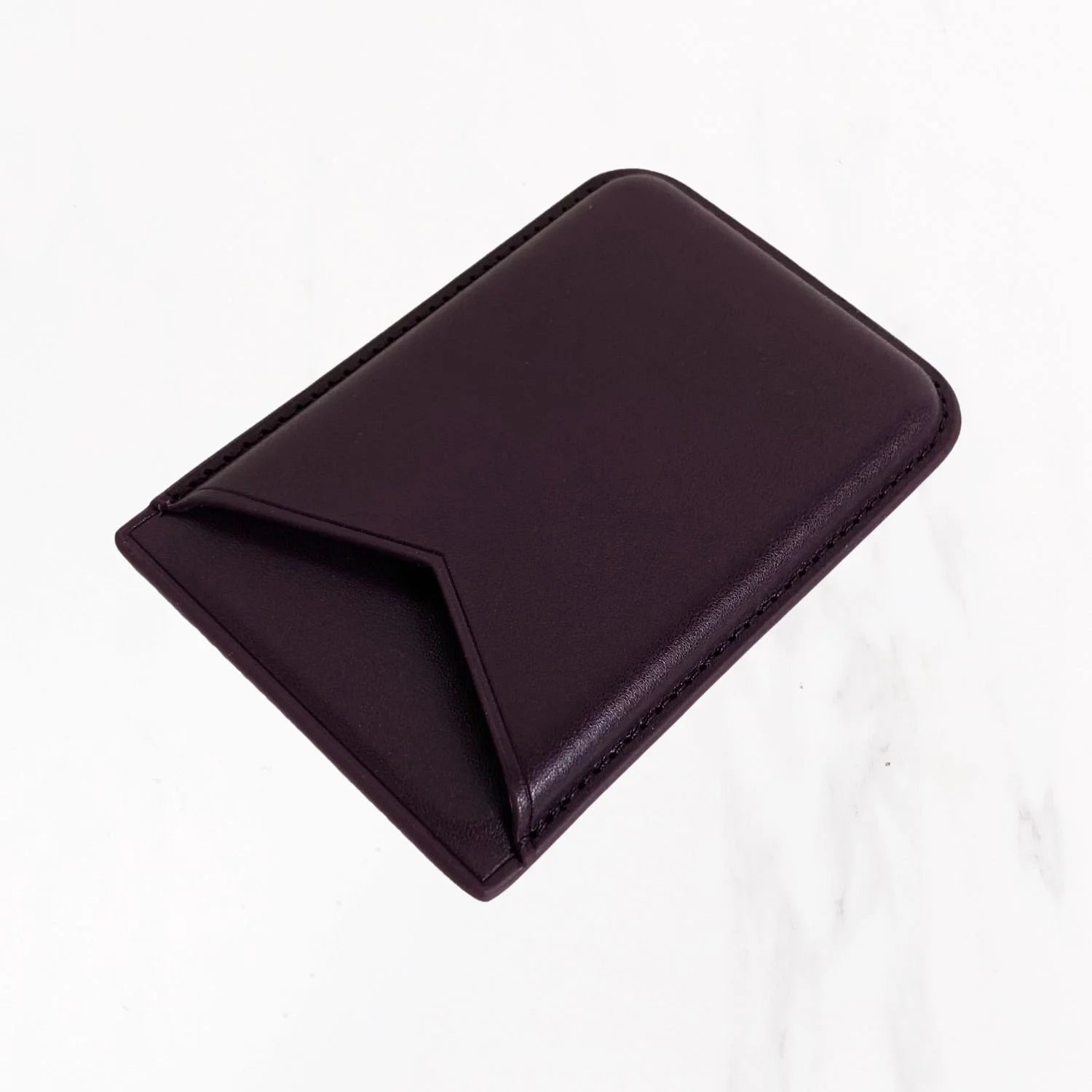 Magsafe Leather Couture Card Holder - Purple
