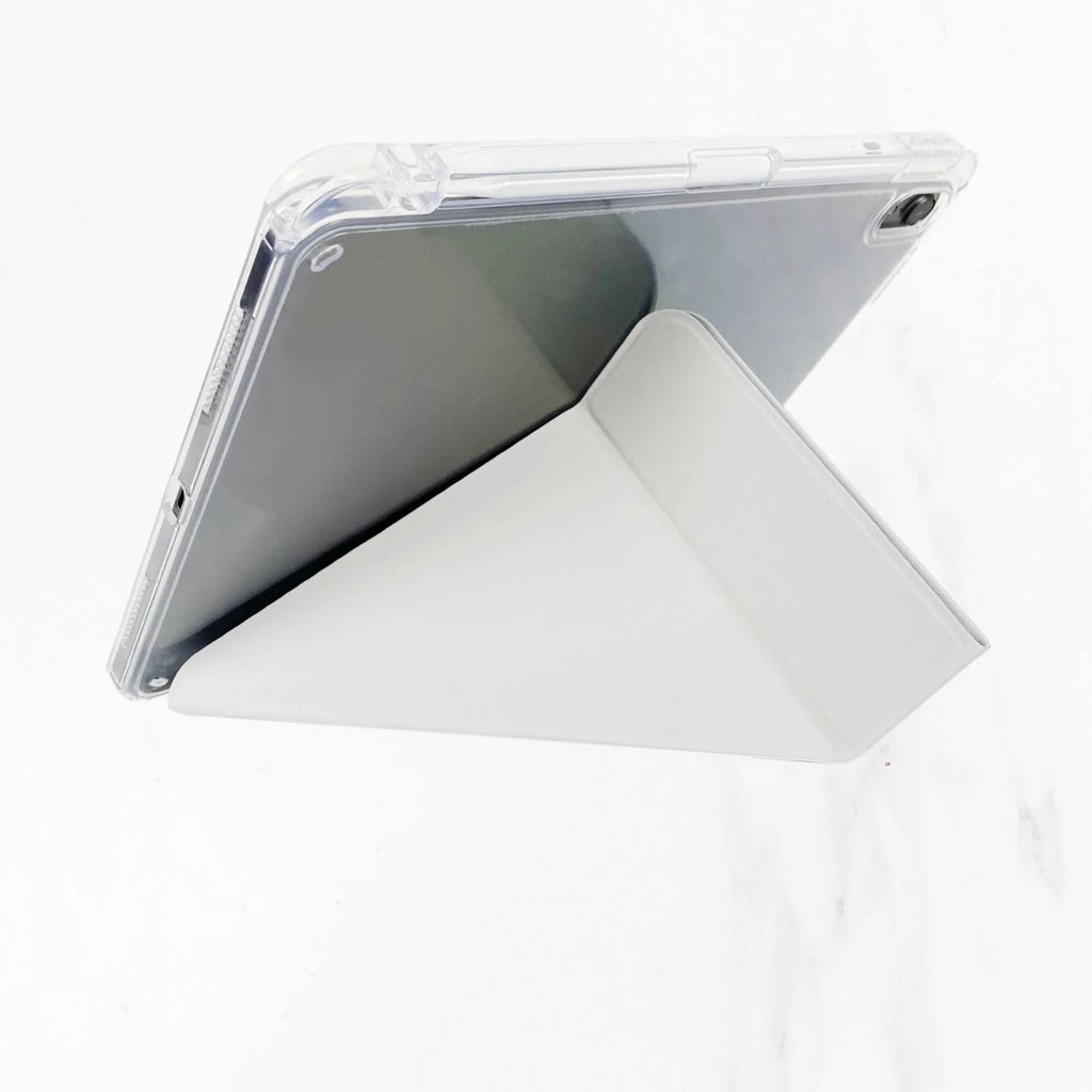 iPad Series - Origami Leather Case - Grey