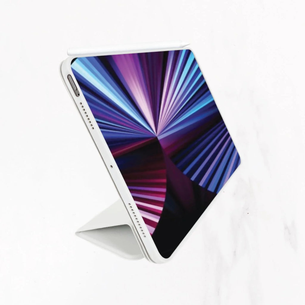iPad Series - Calligraphy Leather Case - Gray