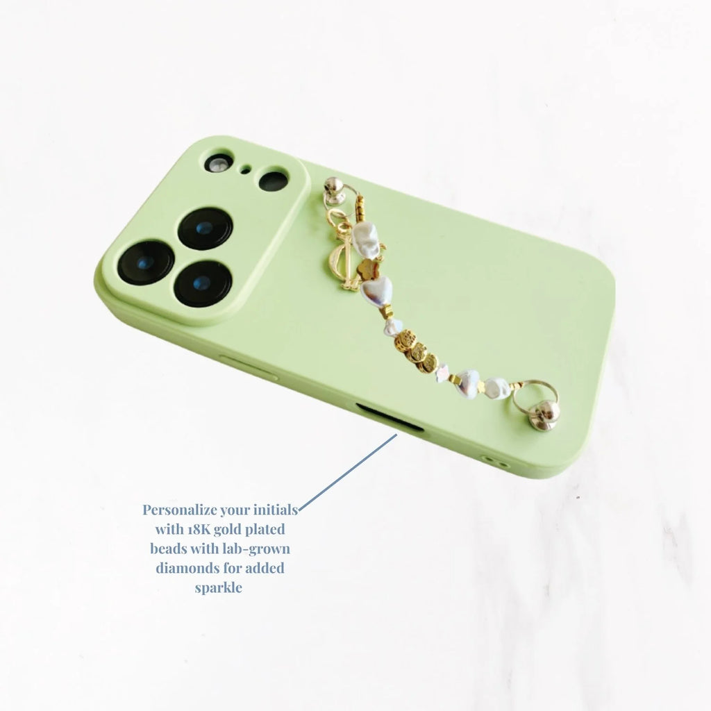 iPhone 17 Series Charm Handle Grip Case - Verdelle Green