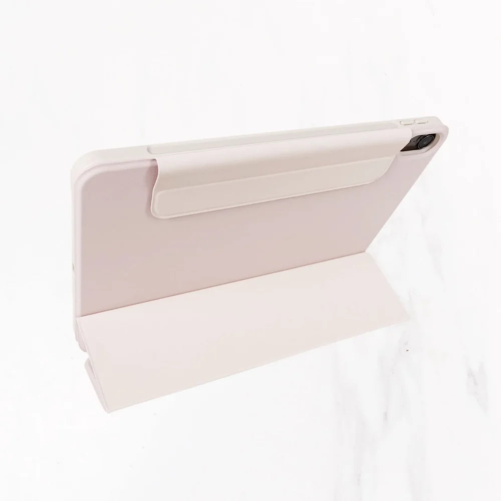 iPad Series - Calligraphy Leather Case - Pale Pink