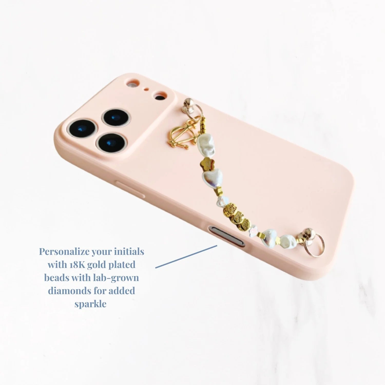 iPhone 17 Series Charm Handle Grip Case - Pink